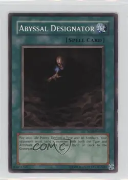 Abyssal Designator Unlimited YuGiOh Soul of the Duelist #SOD-EN040 2004 READ - Image 1
