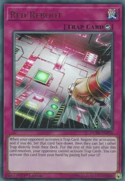 DUDE-EN056 Red Reboot 1st Edition Ultra Rare Near Mint YuGiOh TCG - Image 1