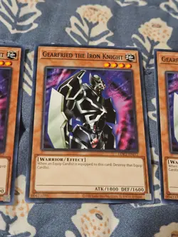 Gearfried the Iron Knight x 3 LDK2 Yugioh - Image 3