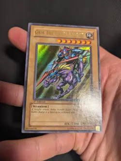 Yugioh Gaia the Fierce Knight LOB-006 1st Edition Ultra Rare Glossy! - Image 3