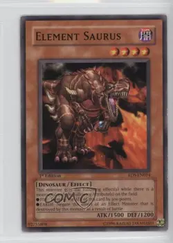 Element Saurus 1st Ed. YuGiOh Rise of Destiny #RDS-EN014 2004 READ - Image 1