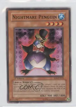Nightmare Penguin 1st Ed. YuGiOh Rise of Destiny #RDS-EN010 2004 READ - Image 1