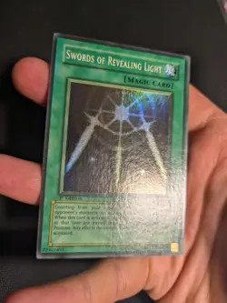 Yugioh Swords of Revealing Light LOB-101 1st Edition Super Rare NM MAX FADE! - Image 3