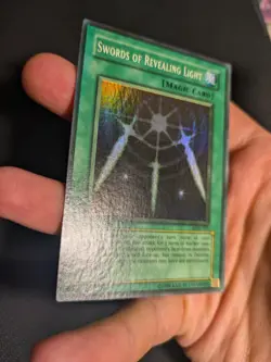 Yugioh Swords of Revealing Light LOB-101 1st Edition Super Rare NM MAX FADE! - Image 4