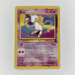 Mew #8 Non Holo Black Star Promo WOTC Movie Pokemon Card DMG Damaged 18 - Image 1