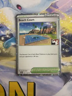 Beach Court Holo Pokemon Prize Pack Series 3 Promo Pokemon Card NM/LP Play Stamp - Image 3