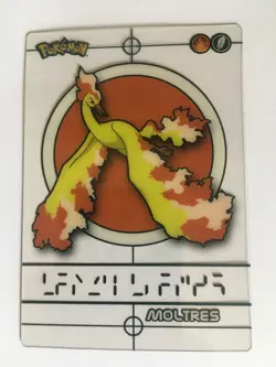 STICKER CARD " MOLTRES " POKEMON MAGIC MESSAGE CARD TOPPS NEUF MINT MERLIN 2006 - Image 1