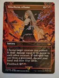 Nibelheim Aflame (Borderless) Final Fantasy MTG card - Image 1