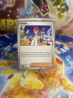 Crispin Pokemon Prize Pack Series 6 Promo Pokemon Card NM/LP Stamp - Image 1