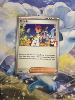 Crispin Pokemon Prize Pack Series 6 Promo Pokemon Card NM/LP Stamp - Image 3
