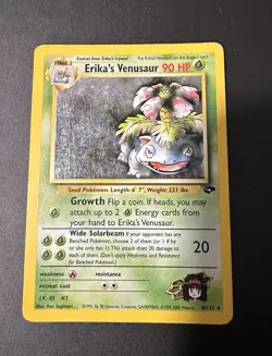 Pokemon TCG Erika's Venusaur Gym Challenge Holo Card 4/132 Unlimited Rare MP/LP - Image 2