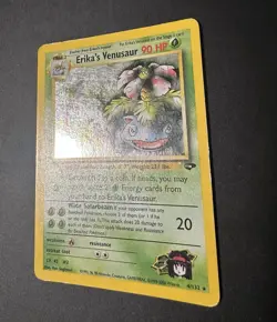 Pokemon TCG Erika's Venusaur Gym Challenge Holo Card 4/132 Unlimited Rare MP/LP - Image 3