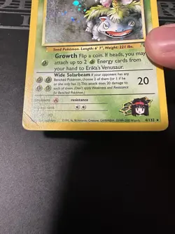 Pokemon TCG Erika's Venusaur Gym Challenge Holo Card 4/132 Unlimited Rare MP/LP - Image 4