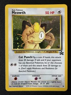 Meowth - Wizards Black Star Promo #10 - 2000 - Pokemon Card - Image 1