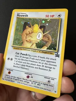 Meowth - Wizards Black Star Promo #10 - 2000 - Pokemon Card - Image 2