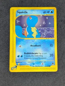 Pokemon Squirtle TCG Expedition Base Set Card 132/165 LP+ - Image 1