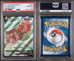 Pokemon TCG Fusion Strike Greedent v Alternate Art Card 257/264 PSA 10 - Image 3