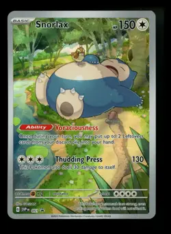 #2 Snorlax 051 Scarlet Violet 151 Black Star Promo 2023 IR Pokemon Card TCG - Image 1