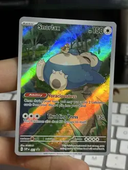 #2 Snorlax 051 Scarlet Violet 151 Black Star Promo 2023 IR Pokemon Card TCG - Image 3