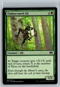 Timberwatch Elf Commander 2014 Common - MTG Magic the Gathering Card - Image 1