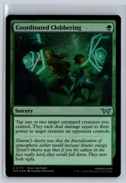 FOIL Coordinated Clobbering Duskmourn - MTG Magic the Gathering Card - Image 1