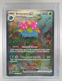 Venusaur ex 2023 Pokemon Scarlet Violet 151 #198 Special Illustration Rare SIR - Image 1