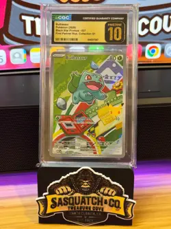 Pokemon TCG CGC Pristine 10 Bulbasaur 037 First Partner Illustration - Image 1