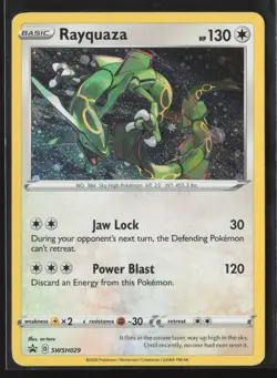 Rayquaza SWSH029 Holo Promo Sword & Shield Promo Pokemon Near Mint - Image 1