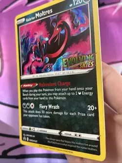 Pokemon TCG Galarian Moltres Evolving Skies SWSH125 Holo Promo Promo - Image 4