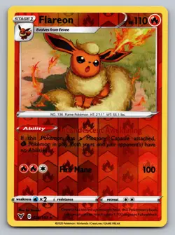 Flareon 026/185 Rare Vivid Voltage Pokemon Reverse Holo Lightly Played - Image 1