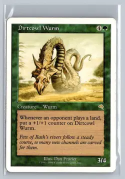 Dirtcowl Wurm Battle Royale Box Set Rare - MTG Magic the Gathering Card - Image 1