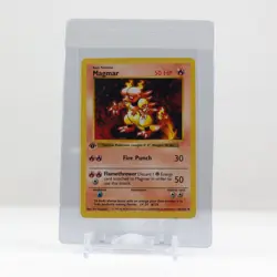 Magmar Pokemon 1st edition base set 36/102 1999 stamp raw mint clean WOTC - Image 1