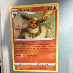Pokemon Flareon 026/185 Swsh04 Vivid Voltage Rare Regular Stage 1 Ability 110 HP - Image 1