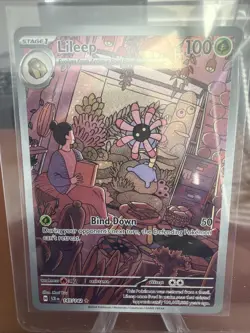 Lileep 145/142 Pokemon TCG Stellar Crown Illustration Rare Full Art Holo - Image 1