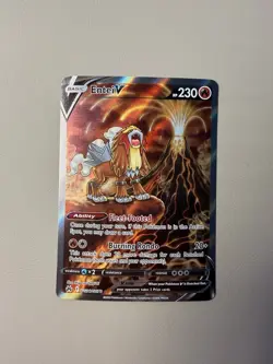 Pokemon Entei V Ultra Rare GG36/GG70 Crown Zenith Galarian Gallery Full Art - Image 1