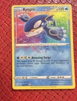Pokemon TCG Kyogre 021/072 Amazing Rare Shining Fates - Image 1