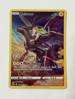Zekrom Brilliant Stars TG05/TG30 Holo Full Art Trainer Gallery TCG - Image 1