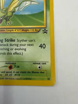 Scyther Pokemon WOTC Black Star Promo #45 League Promo 2001 Lightly Played - Image 5