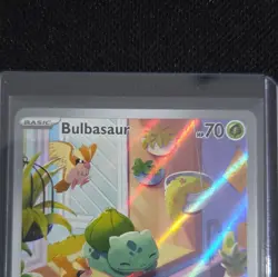 Pokemon Bulbasaur 143/142 SV07: Stellar Crown Illustration Rare Holo Basic 2024 - Image 3