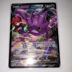 Crobat V TG20/TG30 Full Art Ultra Rare Holo Pokemon Lost Origin Trainer NM - Image 1
