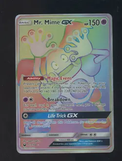 2018 Pokemon Sun & Moon Celestial Storm Secret #173 FA Mr Mime GX - Image 1