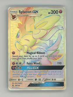 2017 Pokemon Sun & Moon Guardians Rising Secret #158 FA Sylveon GX - Image 1