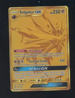 2018 Pokemon Sun & Moon Ultra Prism Secret #173 FA Solgaleo GX - Image 1