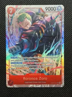 One Piece Card Game Roronoa Zoro SR Holo EB04-007 English - Image 1