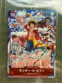 Sealed Monkey D. Luffy ONE PIECE Japanese ST10-006 One Piece Day Dallas Promo #2 - Image 1
