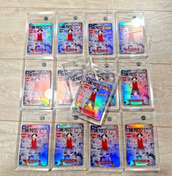 (14) TAG GEM MINT 10 Monkey.D.Luffy College Basketball US Voyage P-055 One Piece - Image 1