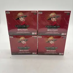 Lot of (4) One Piece TCG OP-13 Carrying On His Will Booster Boxes SEALED ENGLISH - Image 1