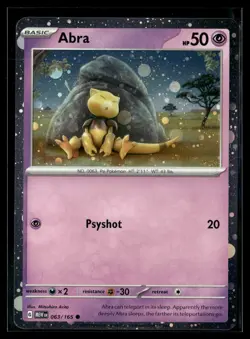 Pokemon TCG Miscellaneous Cards & Products #063/165 Abra Cosmos Holo - Image 1