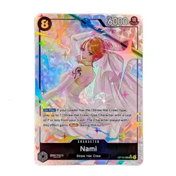 One Piece Card Game Nami (OP15-086) SR Alt Art Adventure on Kami's Island NM - Image 1