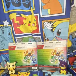 Lot Of 2 Pokemon First Partner Illustration Collection Series 1 w/ Promo Cards - Image 2